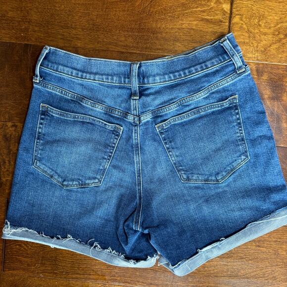 J. Crew Factory Denim Shorts BY128 High Rise Stretch Blue Jean Shorts Size 27 - Picture 3 of 5